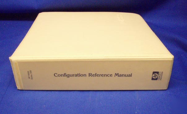 Hp 9000 series 300 configuration reference manual