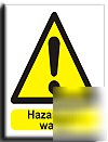 Hazardous waste sign-adh.vinyl-300X400MM(wa-094-am)