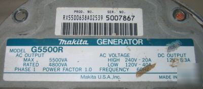 Makita G5500R replacement field for generator