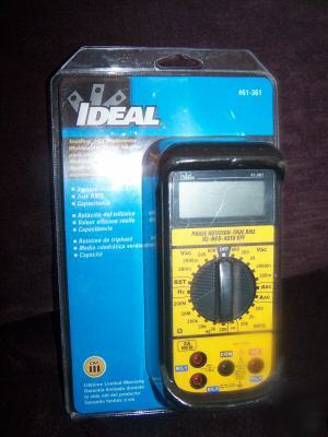 New ideal testpro 361 multimeter digital #61-361