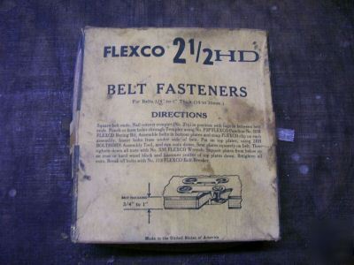 New flexco 2-1/2HD belt fasteners item code 20007 ( )