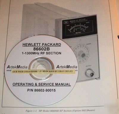 Hp 86602B operating & service manual 
