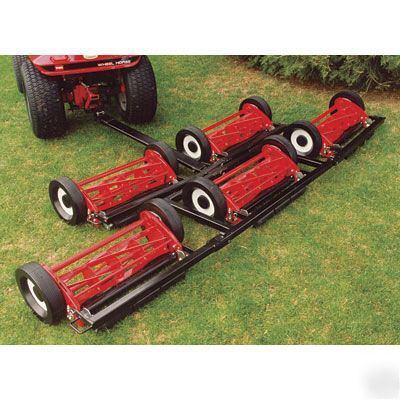 Lawn mower - reel type - 5 gang - commercial - 8' cut