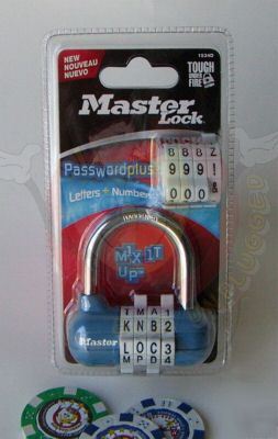 New master 1534D password plus combination lock blue
