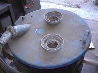 Tornado drum vacuum 55 gallon twin double inlet