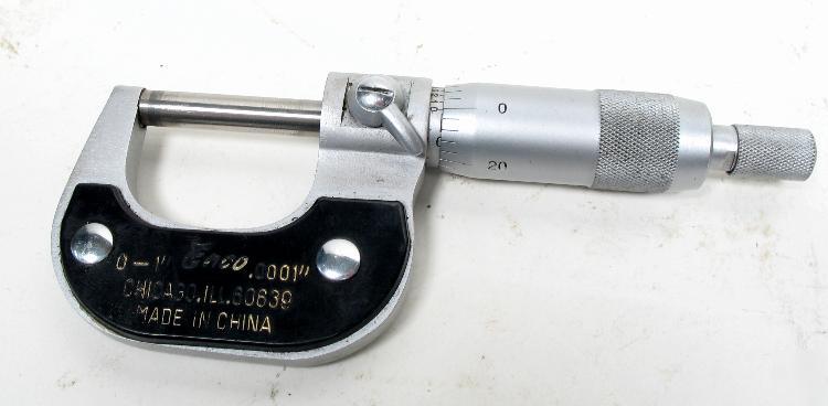Enco micrometer gauge 0-1