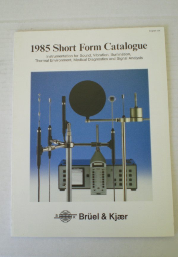Bruel & kjaer 1985 short form catalog