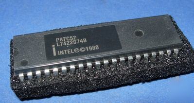 Intel P87C52 40-pin cpu vintage 87C52