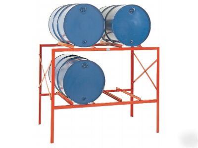 Meco omaha drum storage racks with 3200 lb capacity