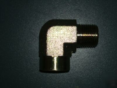 Hydraulic adapter elbow-90- #12 fem npt x #12 male npt