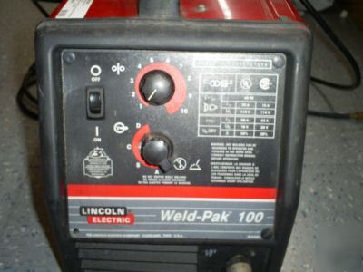 Lincoln electric weld-pak 100 no wow 