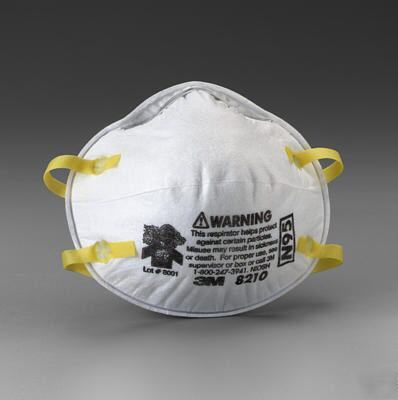 160PCS 3M 8210 N95 respirators dust flu cold masks 
