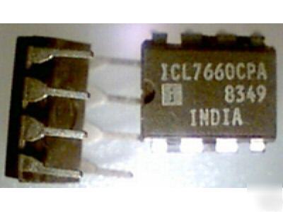 (25) ICL7660CPA 8-pin dip -5 vdc negative voltage ics