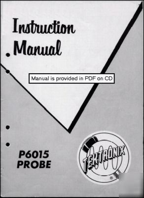 Tek P6015 probe instruction manual 070-373