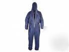 Blue disposable coverall/boilersuit/dust suit - xxl