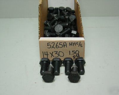 M14 - 1.50 x 30 mm metric bolts grade 8.8, qty (6)