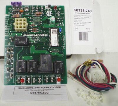 New white rodgers 50T35-743 furnace board for 50T35-730 
