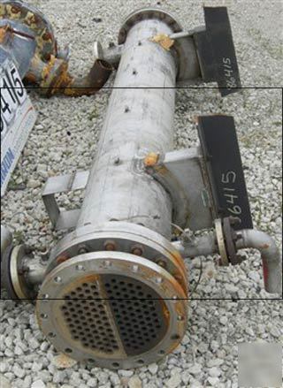 80 sq ft ketema u-tube heat exchanger, 316L s/s, 150/15