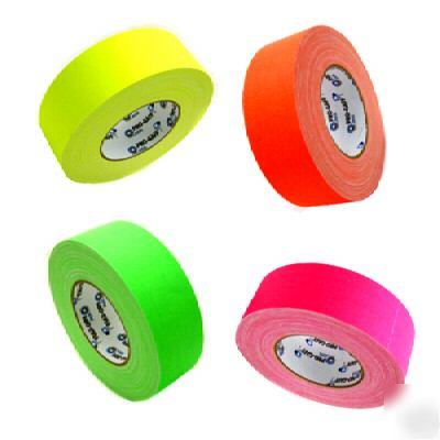 Pro gaff fluorescent rainbow pack gaffer's tape 4 rolls
