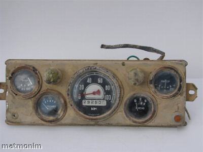 Original old control panel of russian military vehicle 
