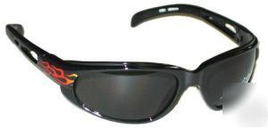 New edge fire series safety glasses #9706