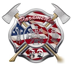 Firefighter paramedic decal reflective 12