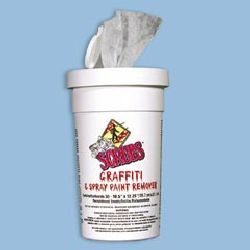 Scrubs graffiti & spray paint remover towels-dym 90130