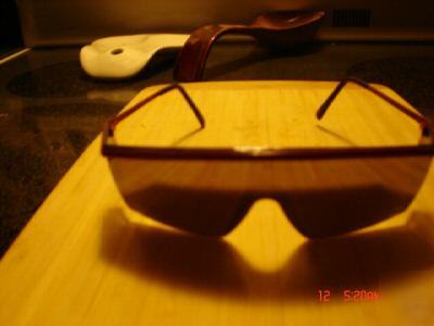 12 bouton silver mirror lens safety glasses
