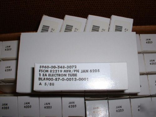 100 philips egc nos 6205 pentodes (sealed box)