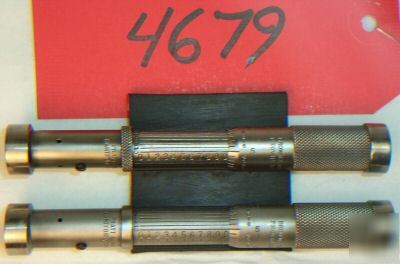 (2) b&s micrometer standards w/jig bores 1