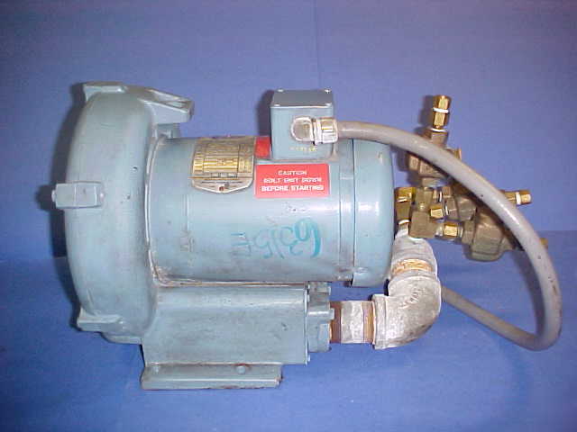 Eg and g rotron 3 phase motor pump 143TC