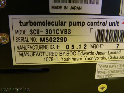 Boc edwards stp turbopump controller stp-301CVB3