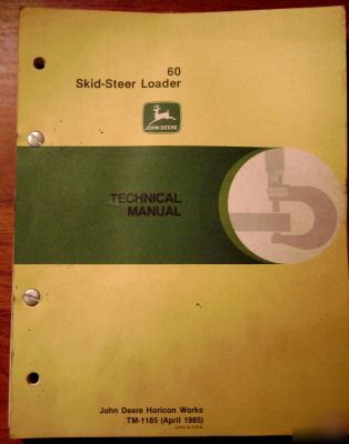John deere 60 skid loader technical repair manual jd