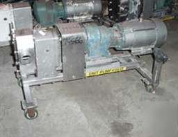 Used: apv rotary positive displacement pump, model R6,