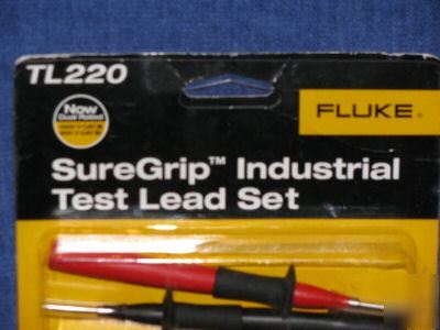 Fluke sure grip industrial test grip set, model TL220