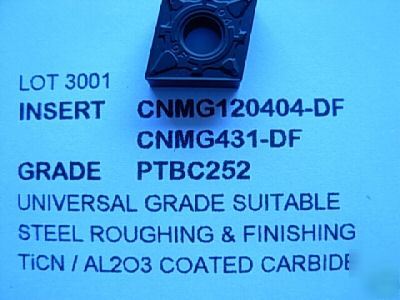CNMG431DF CNMG120404DF carbide inserts # 3001 