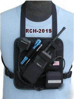 Hands free radio chest harness w/ battery pocket 201-s