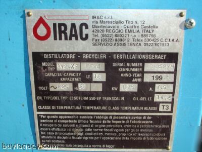 Irac AV20XF eexd distillatore- recycler unit reduced 