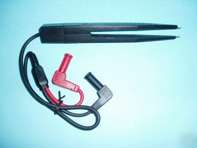 Smd clip / clipper (2 wires) for multimeter - tweezer 