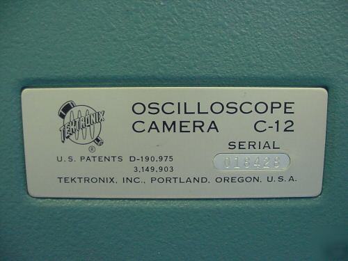 Tektronics oscilloscope camera C12