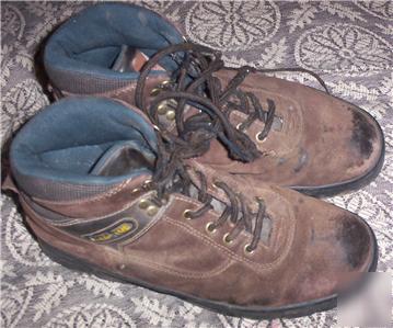 Workload steel toe boots size 9 1/2 poliyou sole oilrig