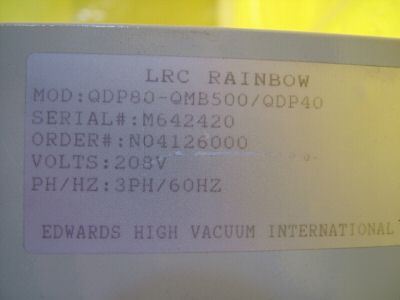 Edwards remote pump controller QDP80-QMB500/QDP40