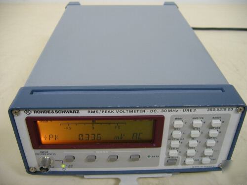 R&s rohde & schwarz URE3 rms / peak voltmeter