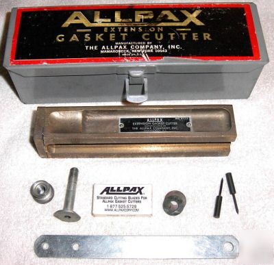 New allpax extension gasket cutter set, case & 5 blades