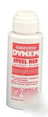 Dykem steel red layout fluid - 2 fl. oz.