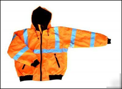 Hi-viz class iii orange jacket - 5XLG