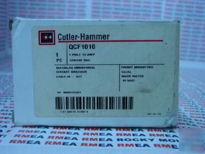 Cutler hammer quicklag circuit breaker QCF1010 10A 