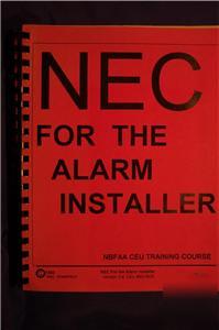 Nbfaa nec for the alarm installer course book nts ceu