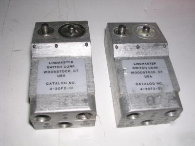 New 2 linemaster pneumatic air valves, part 4-30F2-S1
