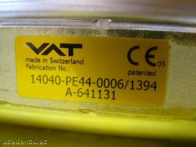 Vat pneumatic 100MM gate valve 14040-PE44-0006